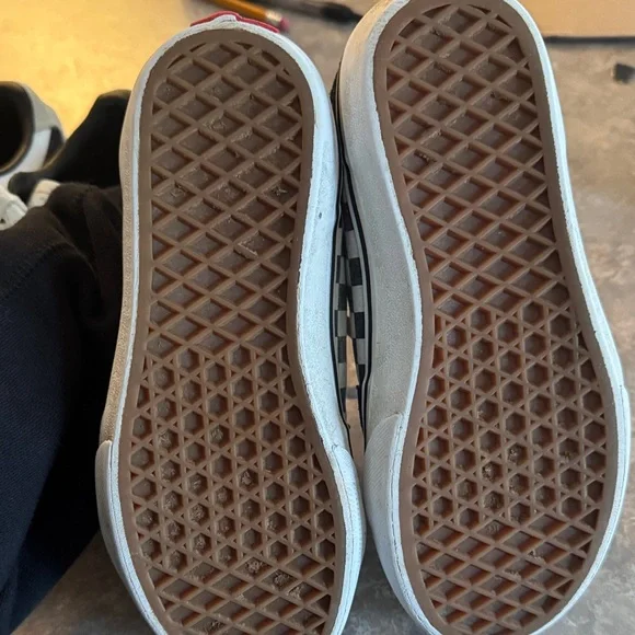 Vans Kids Checkered Black and White Sneakers - Picture 3 of 5